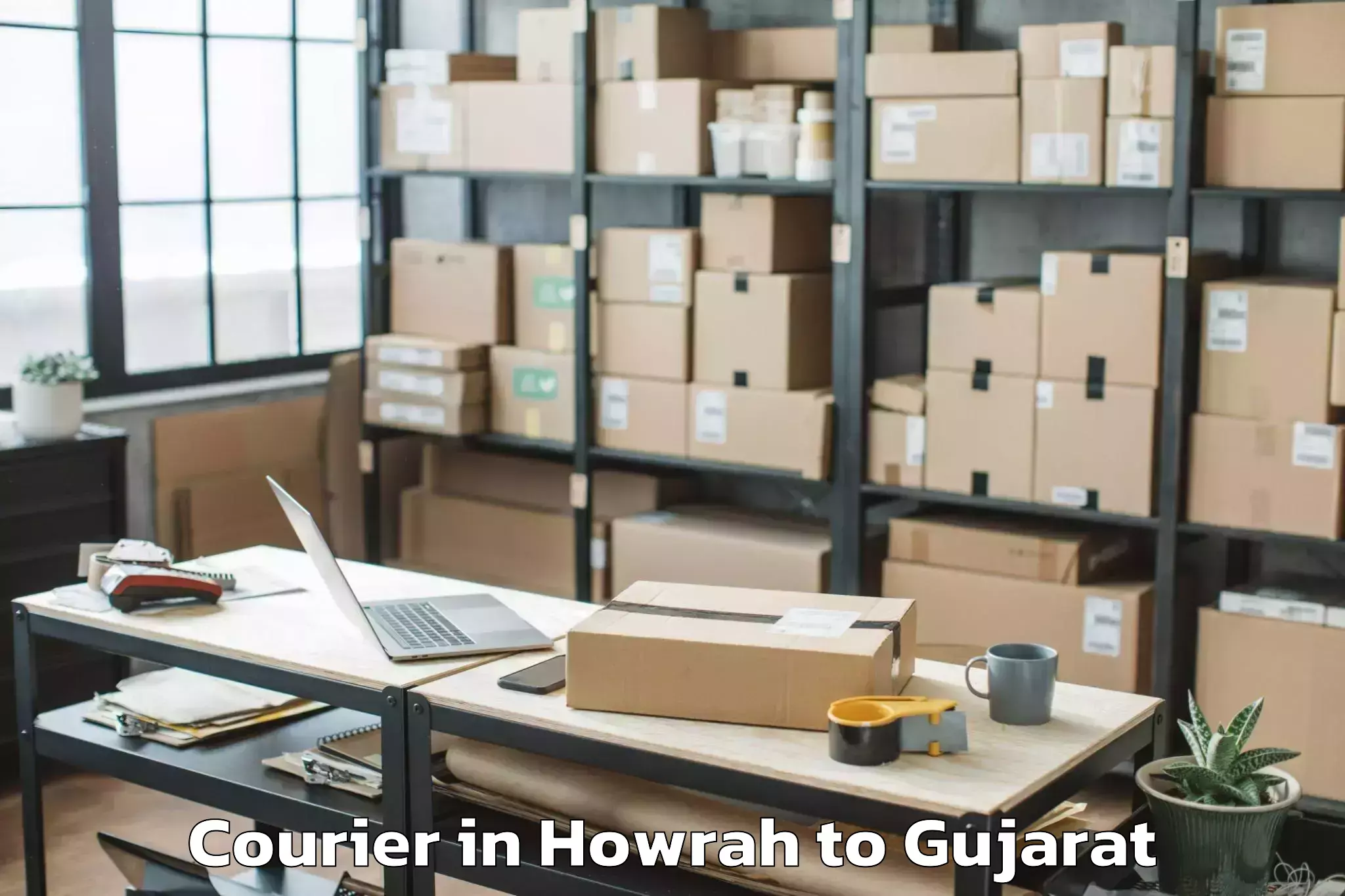 Top Howrah to Dhrol Courier Available